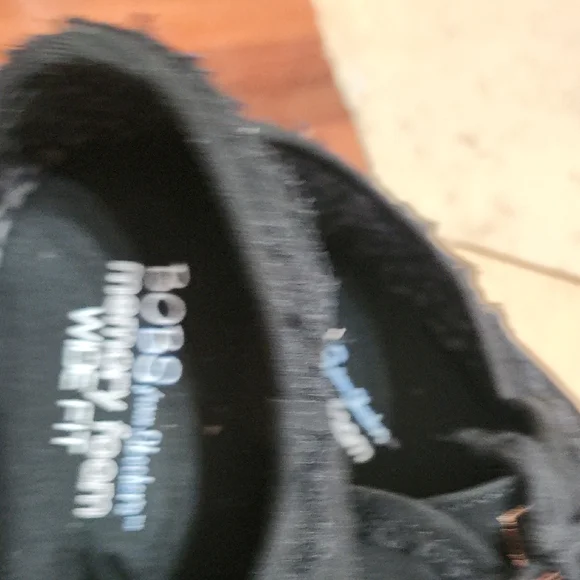 BOBS from Skechers Women's Black Lace-Up Canvas Sneakers - Picture 3 of 5